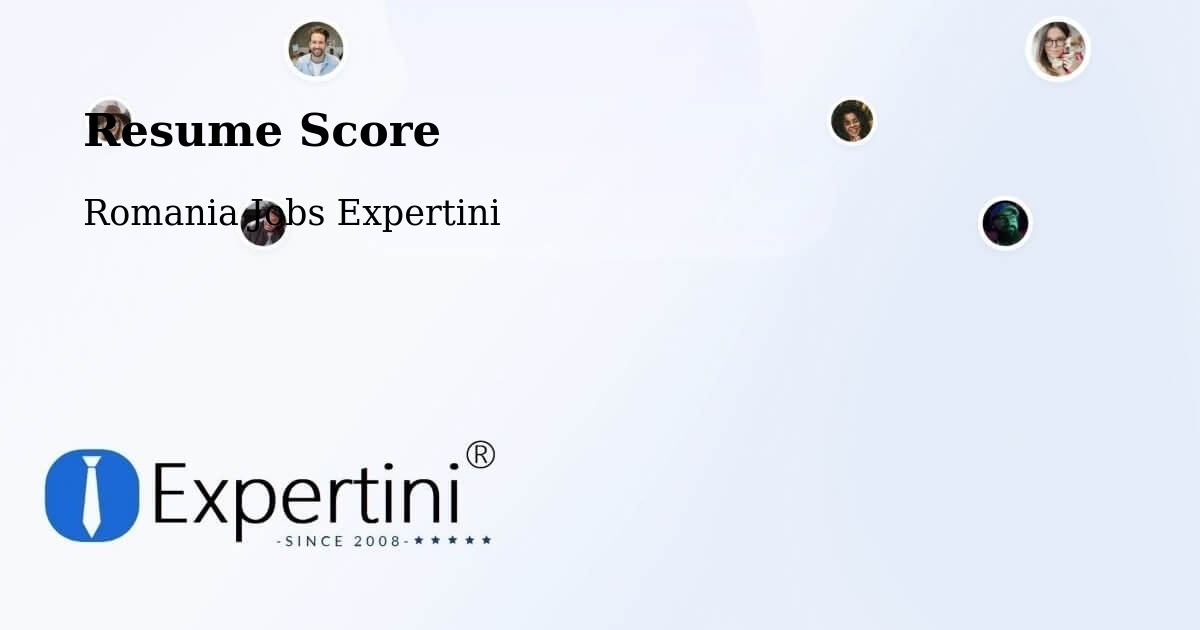 Resume Score & Job Description Match Tool – Comuna Plosca - Romania Jobs Expertini